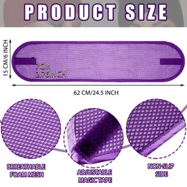 Xuhal Pack of 4 Mesh Hair Wraps for Black Women Sleeping Hair Wrap Scarf Cap Spa Headbands Hair Wrap Hair Nets for Women Black Natural Hair Washing Face Sleep (Yellow, Black, Orange, Purple)