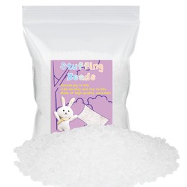 FTEVEN 200g / 7.05oz Stuffing Beads, Premium Plastic Weight Stuffed Beads, Polyethylene Filler Bead, Plastic Transparent StuffingBeads for Filling Bean Bags, Animal Toys, DIY Crafts