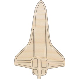 Spaceship - Laser Cut Out Unfinished Wood Craft Shape SPC49 24" / 1/4" thick