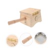 BIUDECO Portable Wooden Moxibustion Box Durable Moxa Stick Holder for