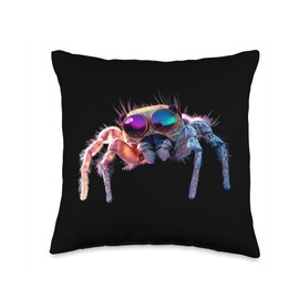 Spider Regal Jumping Spider Tarantula Arachnophile Arachnids Throw Pillow