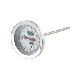 Glow Instant Food Thermometer – Roasting Probe Temperature Gauge for Cooking Meat Lamb Beef Chicken Turkey BBQ - Essential Kitchen Chef Tool for Juicy Tender Joints & Food Safety - Handy Easy to Use
