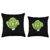 Iceberg Lettuce With A Bold Outline Throw Pillow