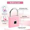 UMIKSMART Fingerprint Padlock, Keyless Biometric Smart Lock, USB Rechargeable &