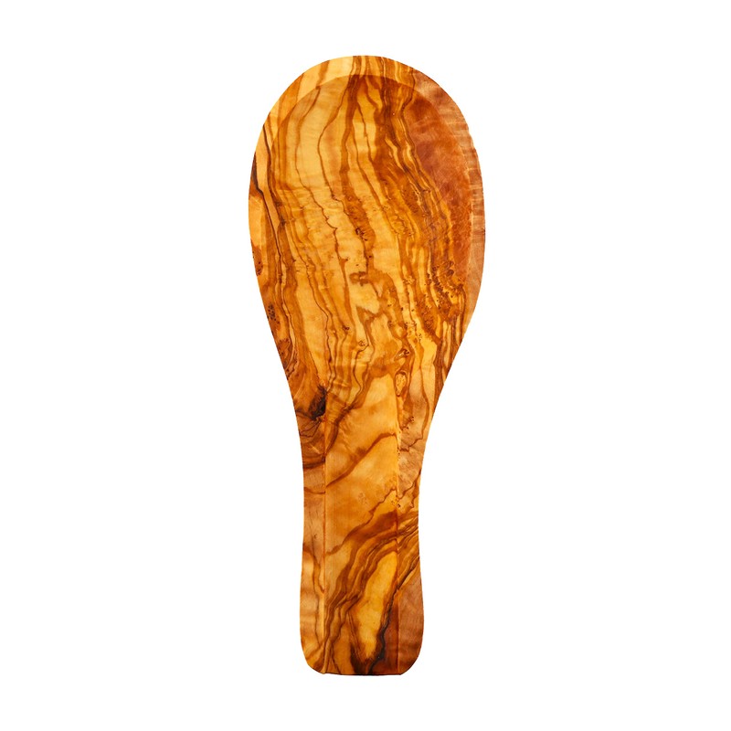 Cleminson Olive Wood Kitchen Spoon Rest, Hand-Carved, 23 x 9