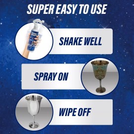 SUPER SPARKLE Silver Polish Cleaner Spray  8 Oz - Instant Tarnish Remover