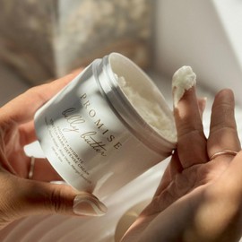 Promise Belly Butter Stretch Mark Defense Cream, Stretch Mark Cream for Pregnancy, Ultra-Hydrating, Vegan, Postpartum Stretch Mark Cream, With Vitamin C, Shea Butter, and to Protect + Hydrate, 6 oz