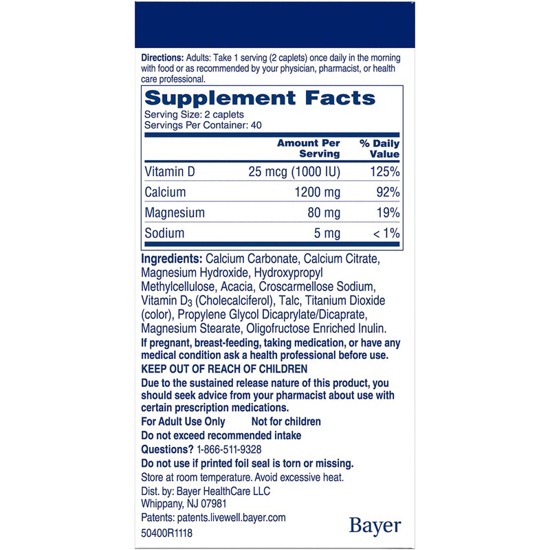 Citracal Calcium + D Slow Release 1200 Tablets 80 Tablets