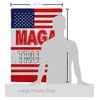 Trump Flag MAGA Trump House Flag 2 pcs Pack Patriotic