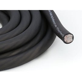 KnuKonceptz Kolossus Flex Kable OFC 0 Gauge Power Wire Copper Cable Black (10 ft) 1/0 AWG