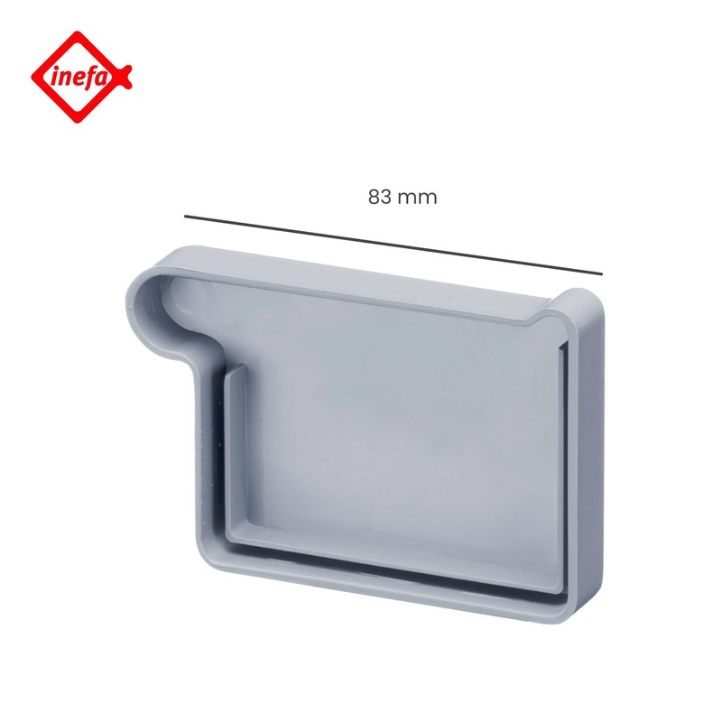 INEFA Gutter End Piece Box Gutter PVC NW83 / 83