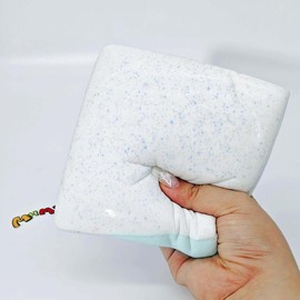 MHM Squishy Series Strawberry Milk Toast  Stress Relieving Toy with Sticky, Moist, Soft and Slow Bouncing Foods:_Sea Salt Milk Toast