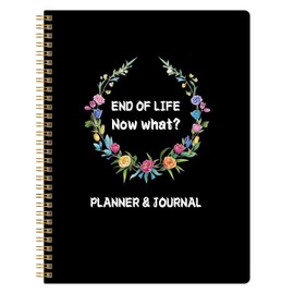 KAICN End of Life Planner, Last Wishes Organizer Planner Notebook for Beneficiary Info, Will Preparation, When I'M Gone Organizer, Death Planner, 7.5" X10”（Black）