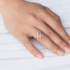 Philip Jones Rose Gold Plated Adjustable Leaf Ring Created with