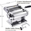 Pasta Maker Machine, Manual Pasta Maker with 9 Adjustable Thickness