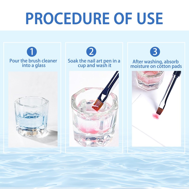 Nail Brush Cleaner - Special for Gel/Nail Art Brushes Cleaning