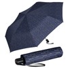 Knirps Slim Duomatic Pocket Umbrella, Domino blue