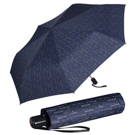 Knirps Slim Duomatic Pocket Umbrella, Domino blue