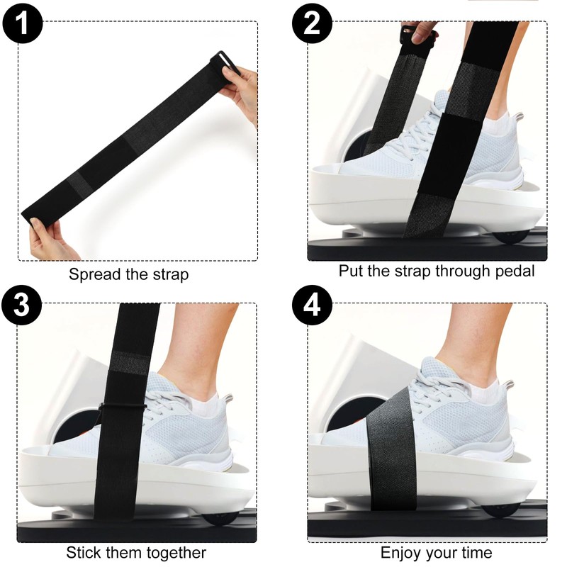 GUMWIG Leg Exerciser Traction Straps, Under Desk Elliptical Trainer 2