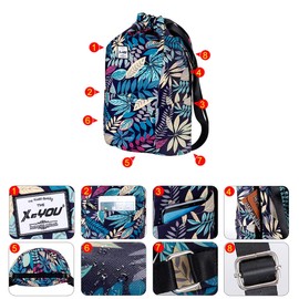 Drawstring Sports Backpack Lightweight Gym Yoga Sackpack Shoulder Rucksack Casual Outdoor Daypack for Women and Men