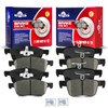 YXPCARS Ceramic Disc Brake Pads Set Front and Rear Replacement
