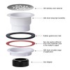 Uni-Green 4-1/4 inch Round Shower Base Drain - Solvent Weld