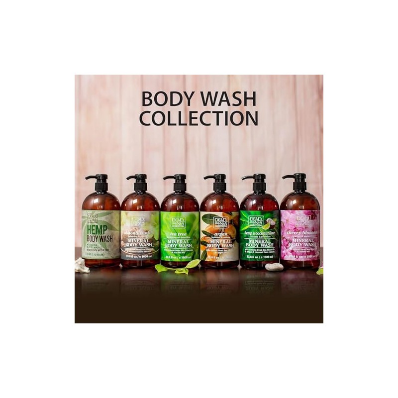 Mineral Body Wash with Dead Sea Minerals & Scented Extracts