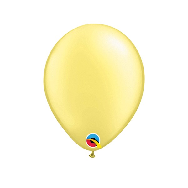 Qualatex Latex Balloons 43585-Q Pearl Lemon Chiffon, 5", Yellow