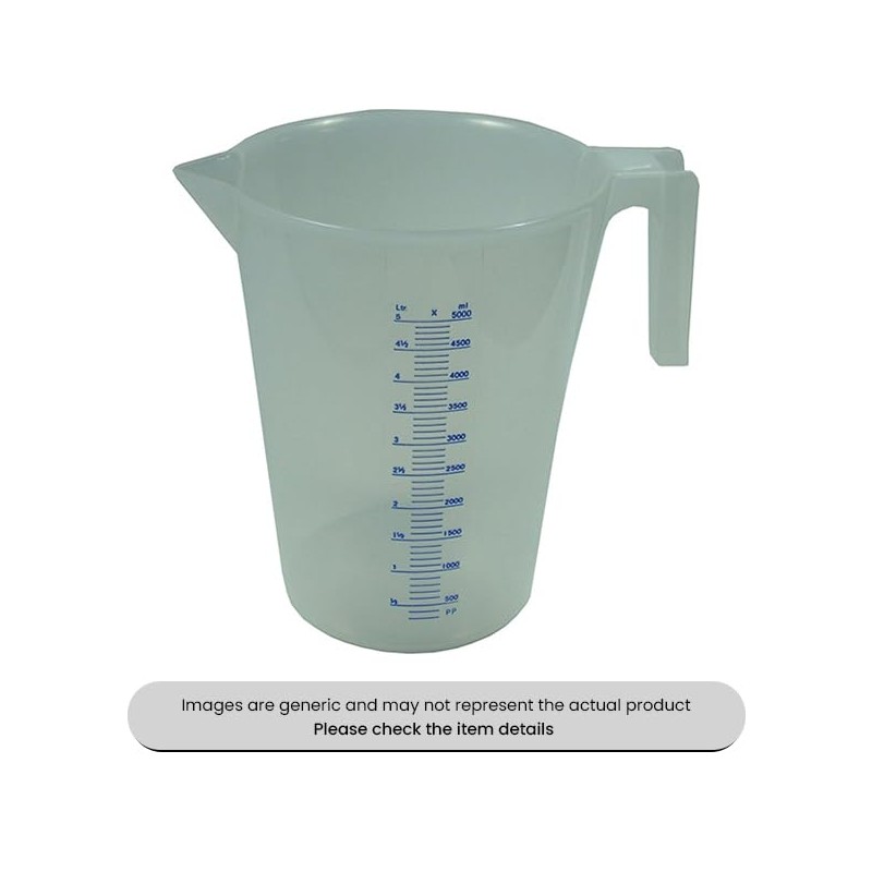 Clear Measuring Jugs 3L Chemical Resistant Pack Qty 1