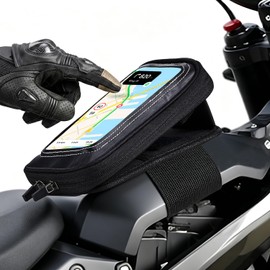 E-Dirt Bike Battery Cover Bag Phone Pouch with Touch Screen Front Frame Pouch,Adjustable Viewing Stand & Hidden Pocket, Extended Strap Fit for Surron Light Bee,Talaria Sting MX4,E Ride Pro,Yozma In10