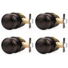 Probrico Interior Door Knobs for Hallway, Oil Rubbed Bronze Door