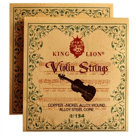 FANGXIN 2 Sets Violin Strings Full Set (G-D-A-E), Universal Violin Strings with Nickel-plated Ball Ends, Compatible with 4/4, 3/4, 1/2 and 1/4 Violins