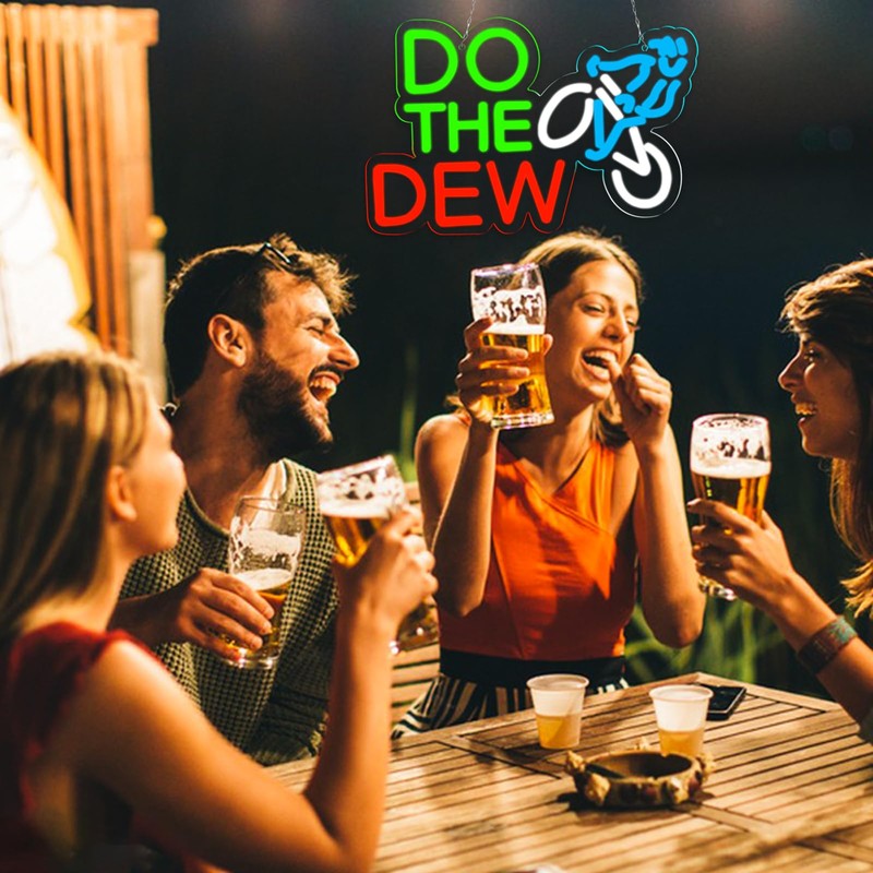 Vinray Do The Dew Neon Sign for Bar Club Man