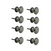 Infinity Decor Pack of 8 Black Old Style Cast Iron