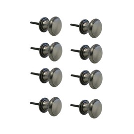 Infinity Decor Pack of 8 Black Old Style Cast Iron Antique Round Cabinet Knobs in 30mm – Suitable for Kitchen, Drawer, Cupboard, Dresser, Chest Door Furniture Pull