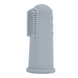 Baby Finger Toothbrushes Teething Brush Toddler Clean Teeth Soft Bristles Dental Oral Hygiene Case (Grey)
