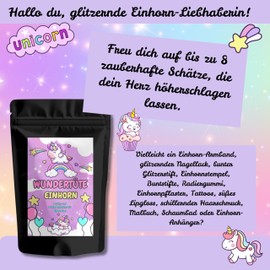 Unicorn Wonder Bag Surprise Bag with up to 8 Great Unicorn Products Unicorn School Cone Filled with Unicorn Surprises, Wonder Bag Children, School Cone Girls, Surprise Bag for Girls