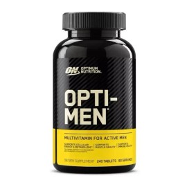 Multivitamínico diario Optimum Nutrition Opti-Men para hombres, apoyo inmunológico, 240 CT