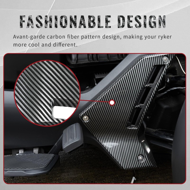 LUXEMOTO Lower Fairing Panels for Can Am Ryker All Models,