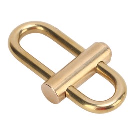Brass Keychain Snap Lock Clip Carabiner Key Holder Portable for Hiking Camping Fishing Travel