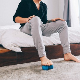 RAD Roller Original/Myofascial Release Tool/Eco Friendly Silicone/Medium Density/Self Massage Mobility and Recovery Peanut Ball