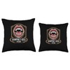 Vampire's Kiss Potion Gothic Fang Design Throw Pillow