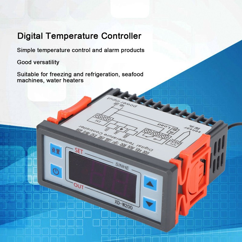 Digital Temperature Controller Intelligent Heating Cooling Control Switch for Homebrewing