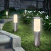 Artika LED Stainless Steel Solar Bollard Lights, 17 Lumens Per