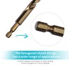 6 Pcs 1/4" Hex Shank Drill Bits 1.5mm High Speed