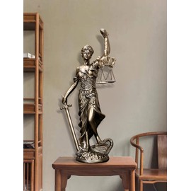 JKUDTQL - Estatua de Dama de la Justicia de 12 Pulgadas, Estatua ciega de la Diosa de la Justicia, Estatua de Escultura de Escultura de Escultura de Escultura Griega ángel Romano Justicia, estatuas