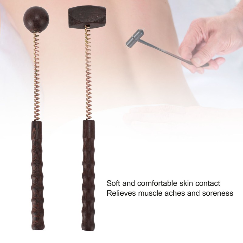 2pcs Percussion Ball Hammer Massager Chicken Wings Wood Reduce Fatigue