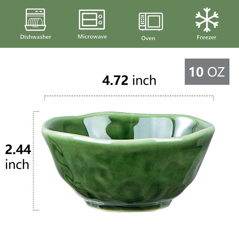 vicrays Ceramic Small Dessert Bowls Set - 10 oz, Set