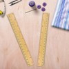 10 Pack Wooden Ruler 20CM/8 Inch Wood Measuring Ruler Straight