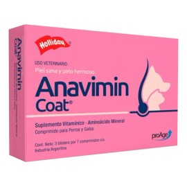 Holliday Anavimin Coat 21 Tabs. Piel Sana Y Pelo Hermoso